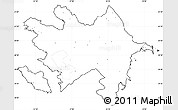 Blank Simple Map of Azerbaijan, cropped outside, no labels