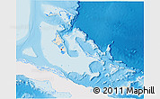 Shaded Relief 3D Map of The Bahamas, single color outside