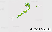 Physical 3D Map of Acklins, cropped outside
