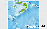 Physical 3D Map of Acklins