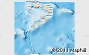 Shaded Relief 3D Map of Acklins