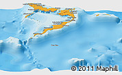 Political Panoramic Map of Acklins