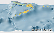 Savanna Style Panoramic Map of Acklins