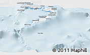 Silver Style Panoramic Map of Acklins