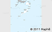 Gray Simple Map of Acklins