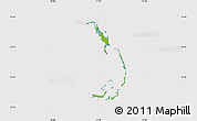 Physical Map of Berry Islands, cropped outside
