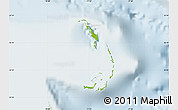 Physical Map of Berry Islands, lighten