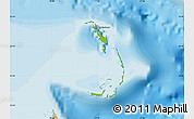 Physical Map of Berry Islands, political outside