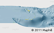 Savanna Style Panoramic Map of Berry Islands, single color outside