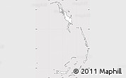 Silver Style Simple Map of Berry Islands, cropped outside