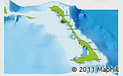 Physical 3D Map of Cat Island