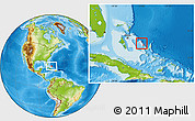 Physical Location Map of Cat Island