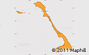 Political Simple Map of Cat Island, cropped outside