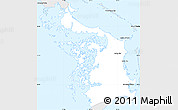 Silver Style Simple Map of Central Abaco