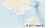 Classic Style 3D Map of Central Andros, single color outside