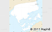 Classic Style Simple Map of Central Andros, single color outside