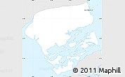 Silver Style Simple Map of Central Andros, single color outside