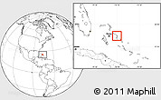 Blank Location Map of Central Eleuthera, highlighted country