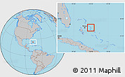 Gray Location Map of Central Eleuthera