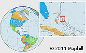 Political Location Map of Central Eleuthera