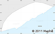 Silver Style Simple Map of City of Freeport
