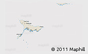 Shaded Relief 3D Map of Crooked Island, cropped outside
