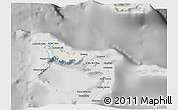 Shaded Relief 3D Map of Crooked Island, desaturated