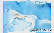 Shaded Relief 3D Map of Crooked Island, single color outside