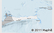 Gray 3D Map of East Grand Bahama