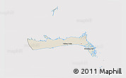 Shaded Relief 3D Map of East Grand Bahama, cropped outside