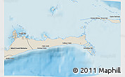 Shaded Relief 3D Map of East Grand Bahama