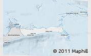 Silver Style 3D Map of East Grand Bahama