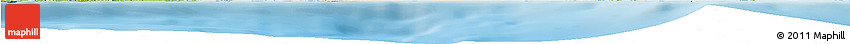 Shaded Relief Horizon Map of East Grand Bahama, physical outside