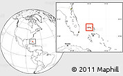 Blank Location Map of East Grand Bahama