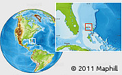 Physical Location Map of East Grand Bahama