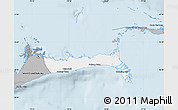 Gray Map of East Grand Bahama