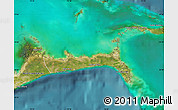 Satellite Map of East Grand Bahama