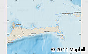 Shaded Relief Map of East Grand Bahama