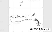 Blank Simple Map of East Grand Bahama, cropped outside