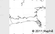 Blank Simple Map of East Grand Bahama