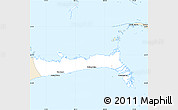 Classic Style Simple Map of East Grand Bahama