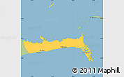 Savanna Style Simple Map of East Grand Bahama