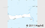 Silver Style Simple Map of East Grand Bahama