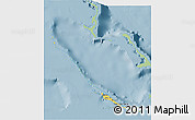 Savanna Style 3D Map of Exuma, single color outside