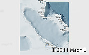 Shaded Relief 3D Map of Exuma, semi-desaturated
