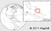 Blank Location Map of Exuma, within the entire country