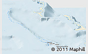 Classic Style Panoramic Map of Exuma, single color outside