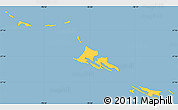 Savanna Style Simple Map of Grand Cay, single color outside
