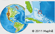 Physical Location Map of Harbour Island, highlighted country