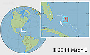 Savanna Style Location Map of Harbour Island, highlighted country